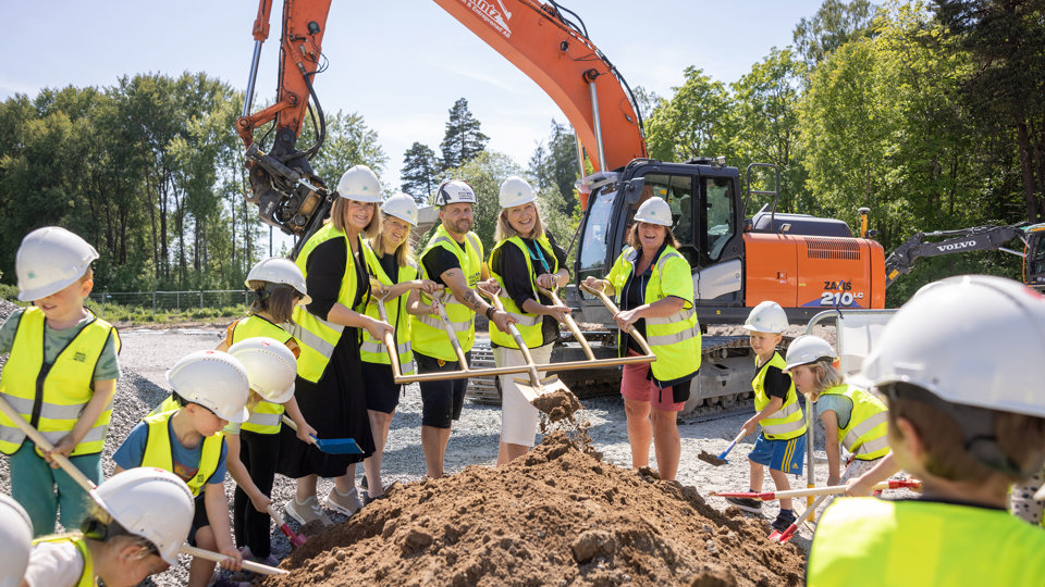 Spadtag av Stadsskogens förskola